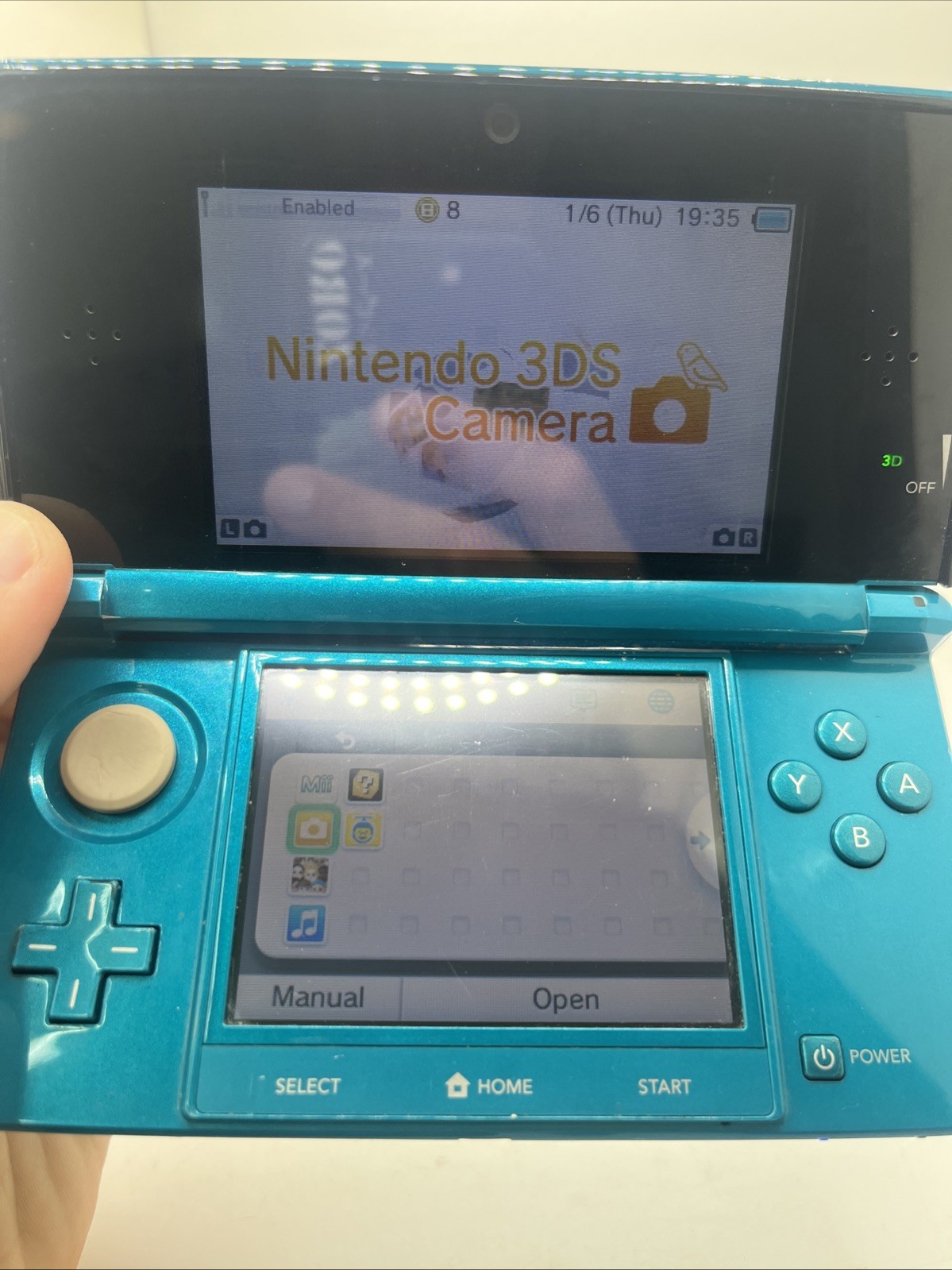 Nintendo 3DS Handheld System – Aqua Blue