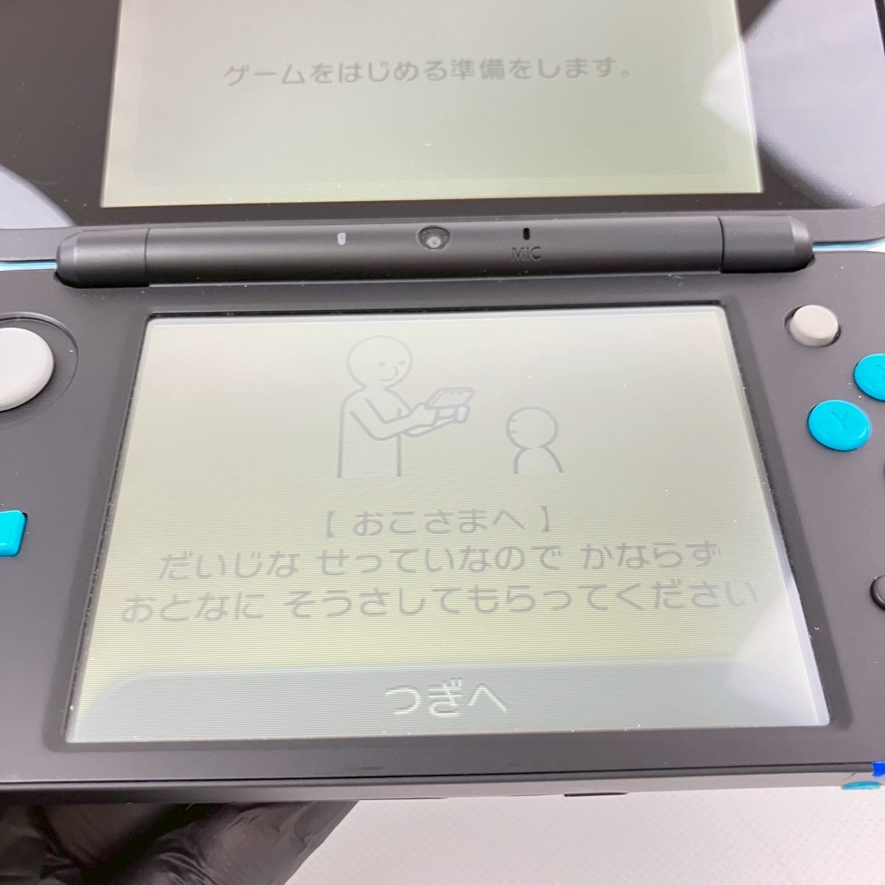 Nintendo new 2DS XL LL Turquoise x Black Console Boxed S Rank Japanese Only 18