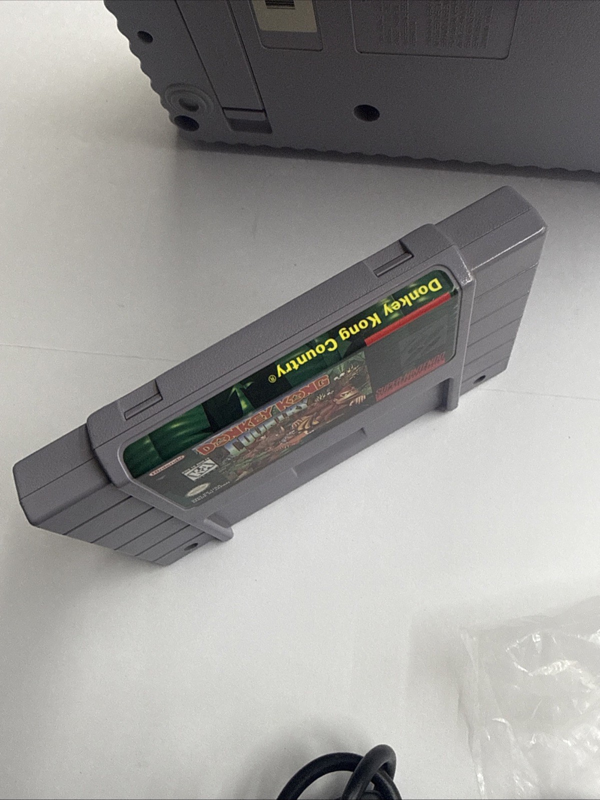 SNES – Super Nintendo Donkey Kong Country Set Console Almost Complete In Box