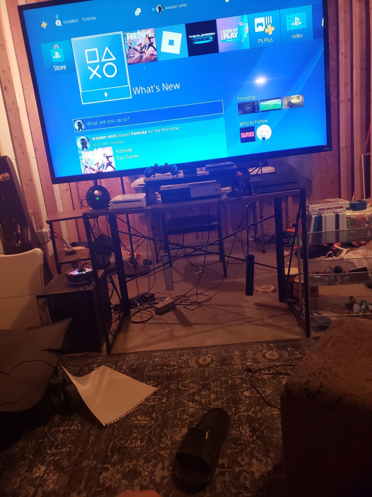 (READ DESC) Sony PlayStation 4 500GB with Controller and Cords, Great Condition!