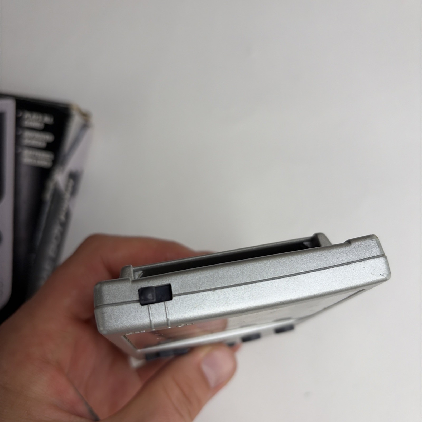 Parts Repair Nintendo Game Boy Pocket Silver Handheld MGB-001 Complete Box CIB