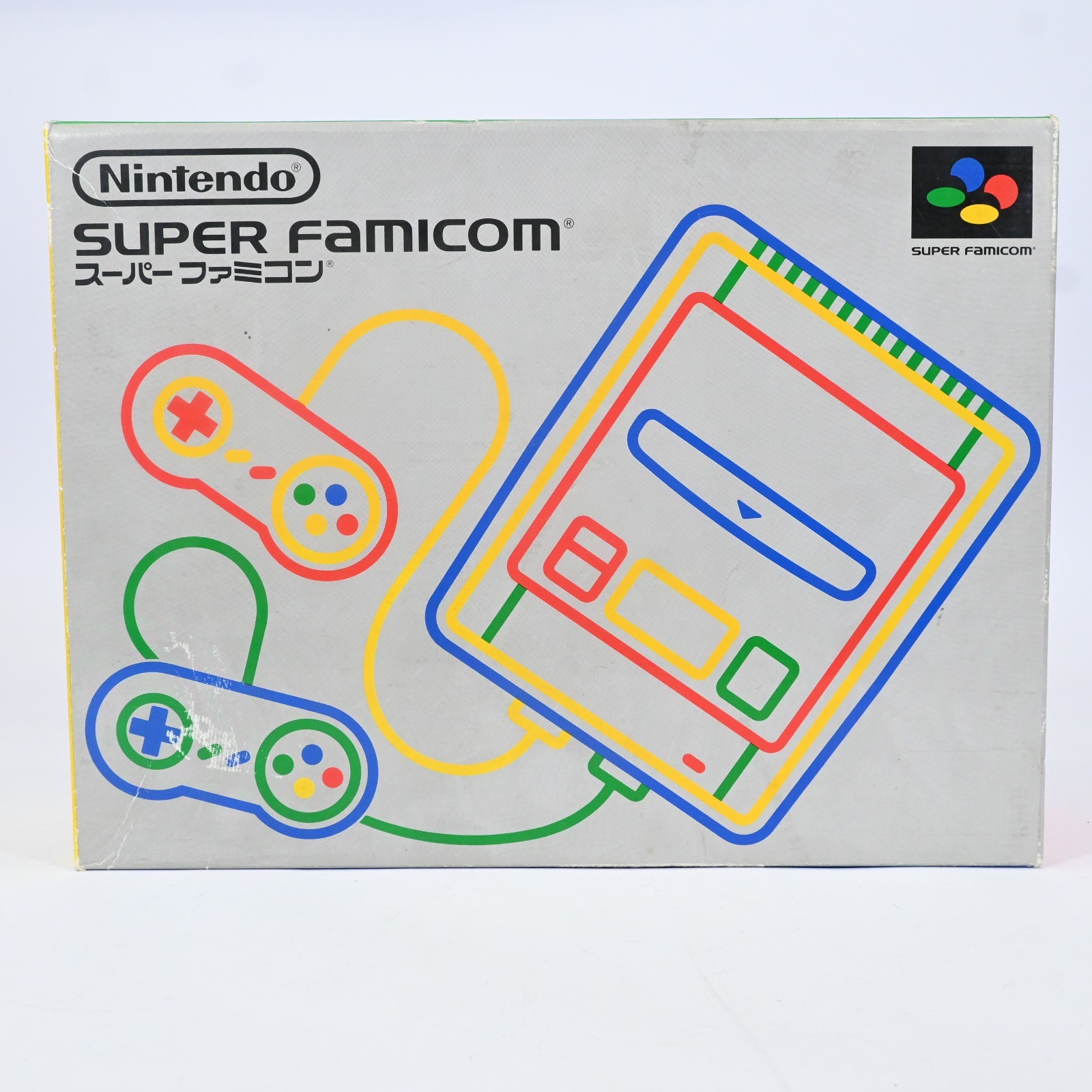 Nintendo Super Famicom Console Boxed Tested Working 2 Controllers AV Cable