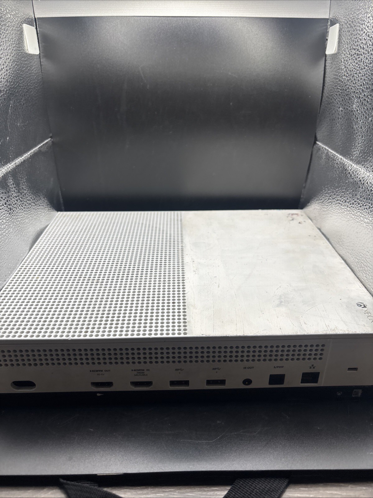 Microsoft Xbox One S Console Only- No Cords – Tested – Working – Memory Unknown