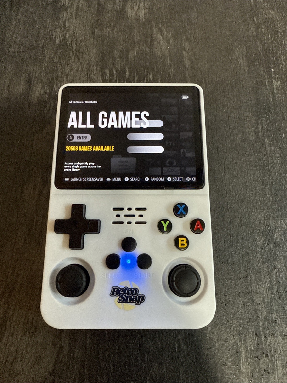 Retro Snap Handheld Game Console with traveling case! Charger not included