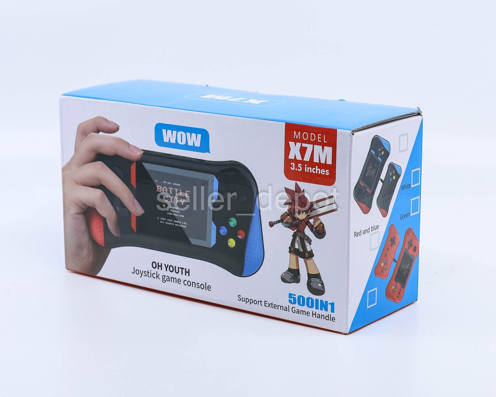 NEW X7M Handheld Joystick Game Console 500 Preinstalled Game Built In 3.5 screen