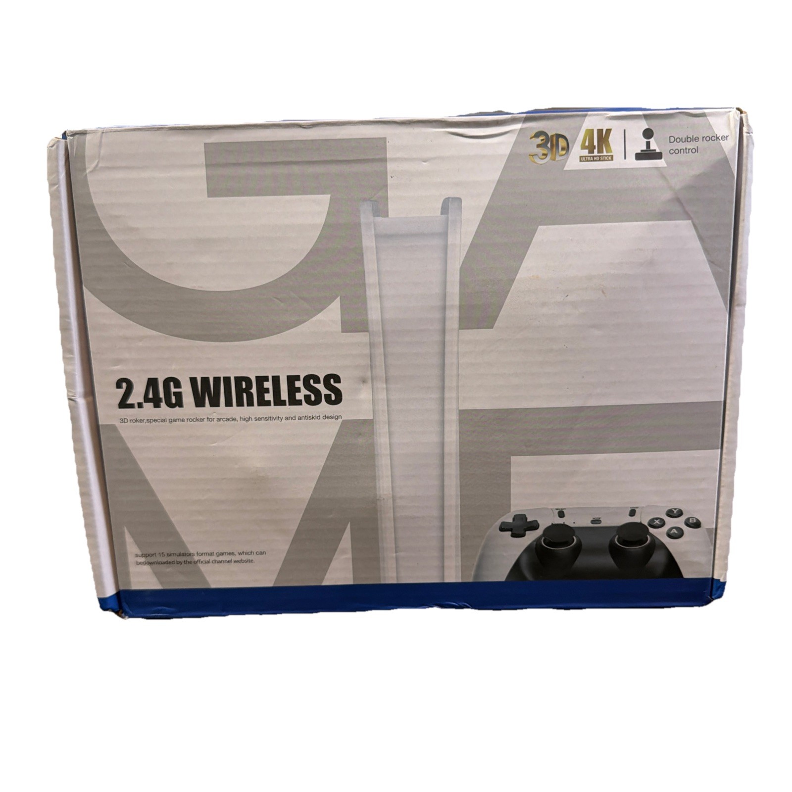 2.4G Wireless Retro Game Console Stick With Two Controllers Open Box
