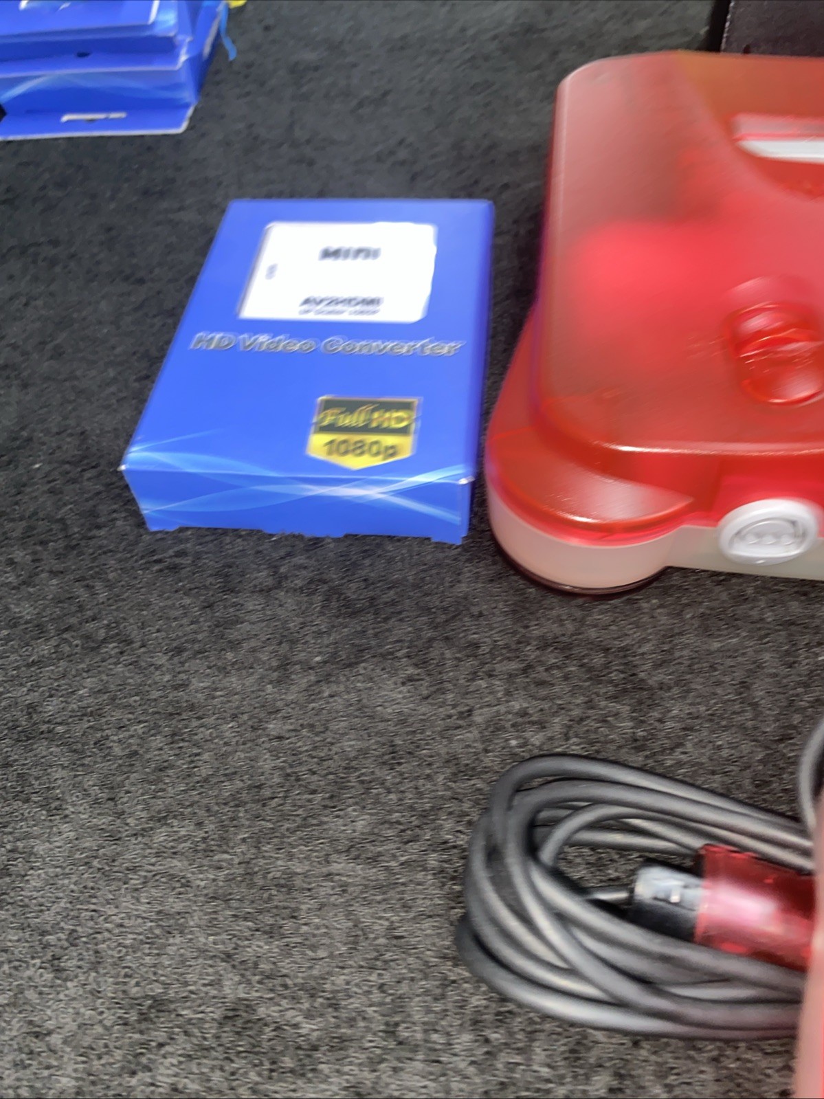 Nintendo 64 Console Watermelon Red and Clear N64 REGION FREE US SELLER FAST 📬💨