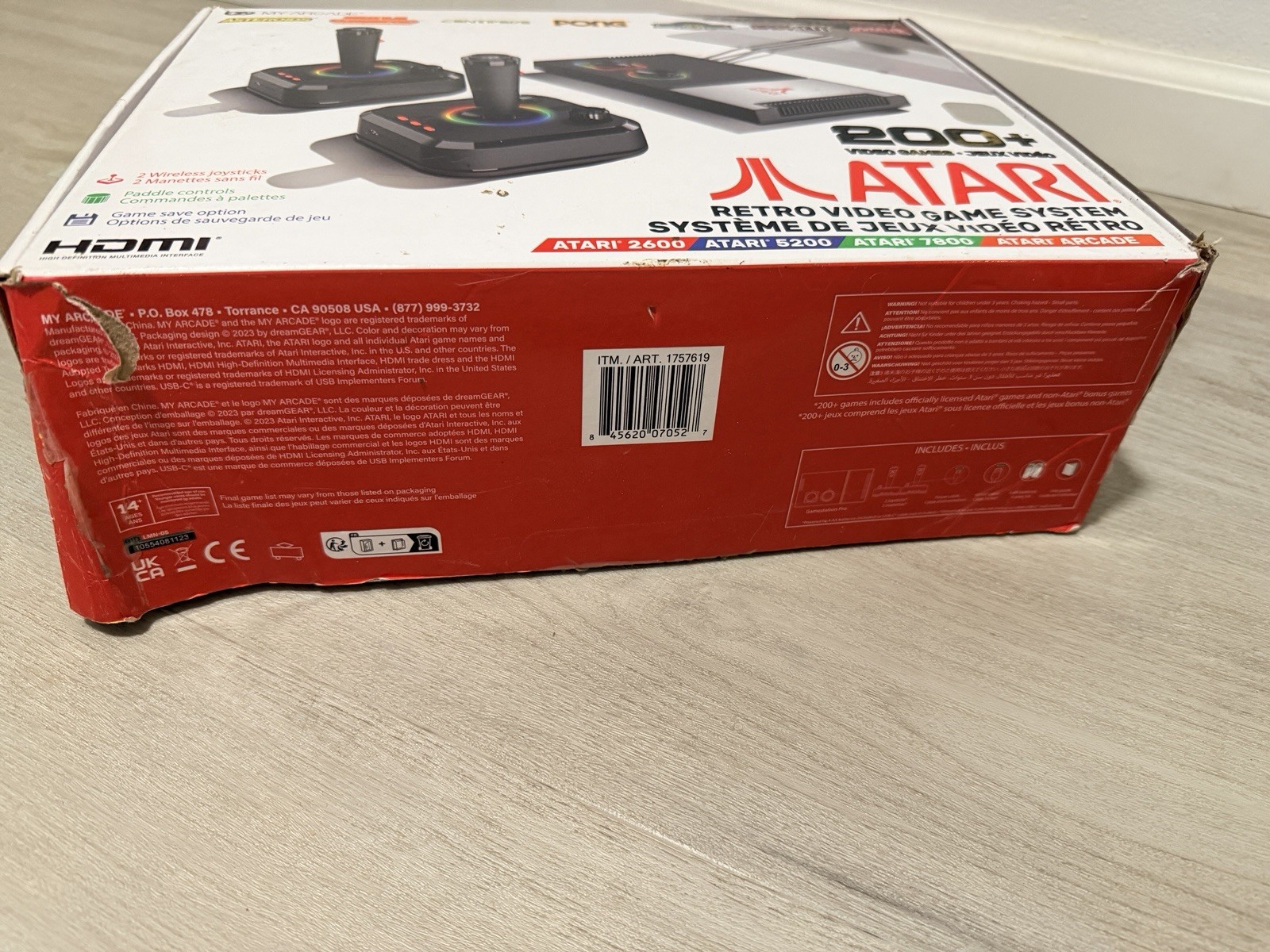 Atari Gamestation Pro Console 200+ Games HDMI 720p 2 Wireless Controllers