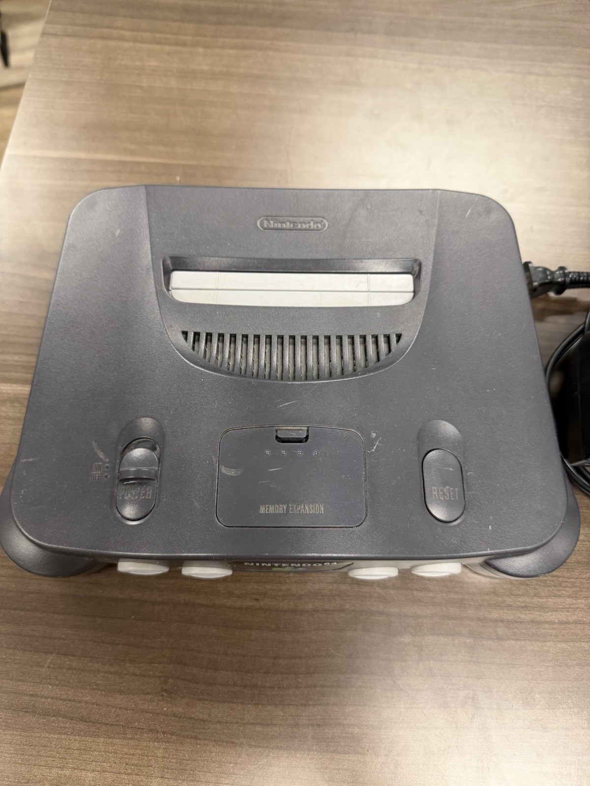 Nintendo 64 Console Gray NUS-001(USA) Vintage 1996 Jumper Pack Powers On