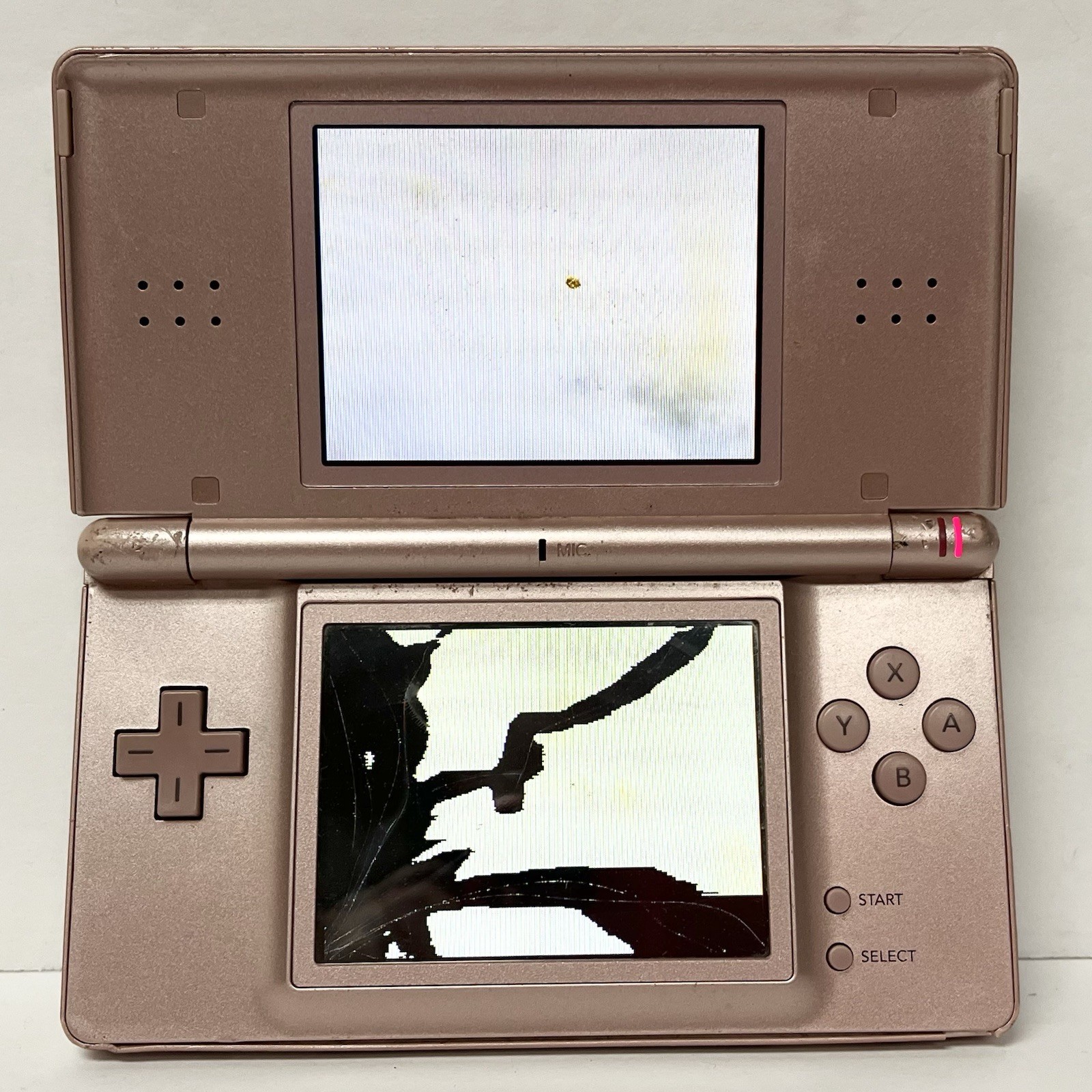 Nintendo DS Lite Metallic Rose Handheld System – Bad Screen