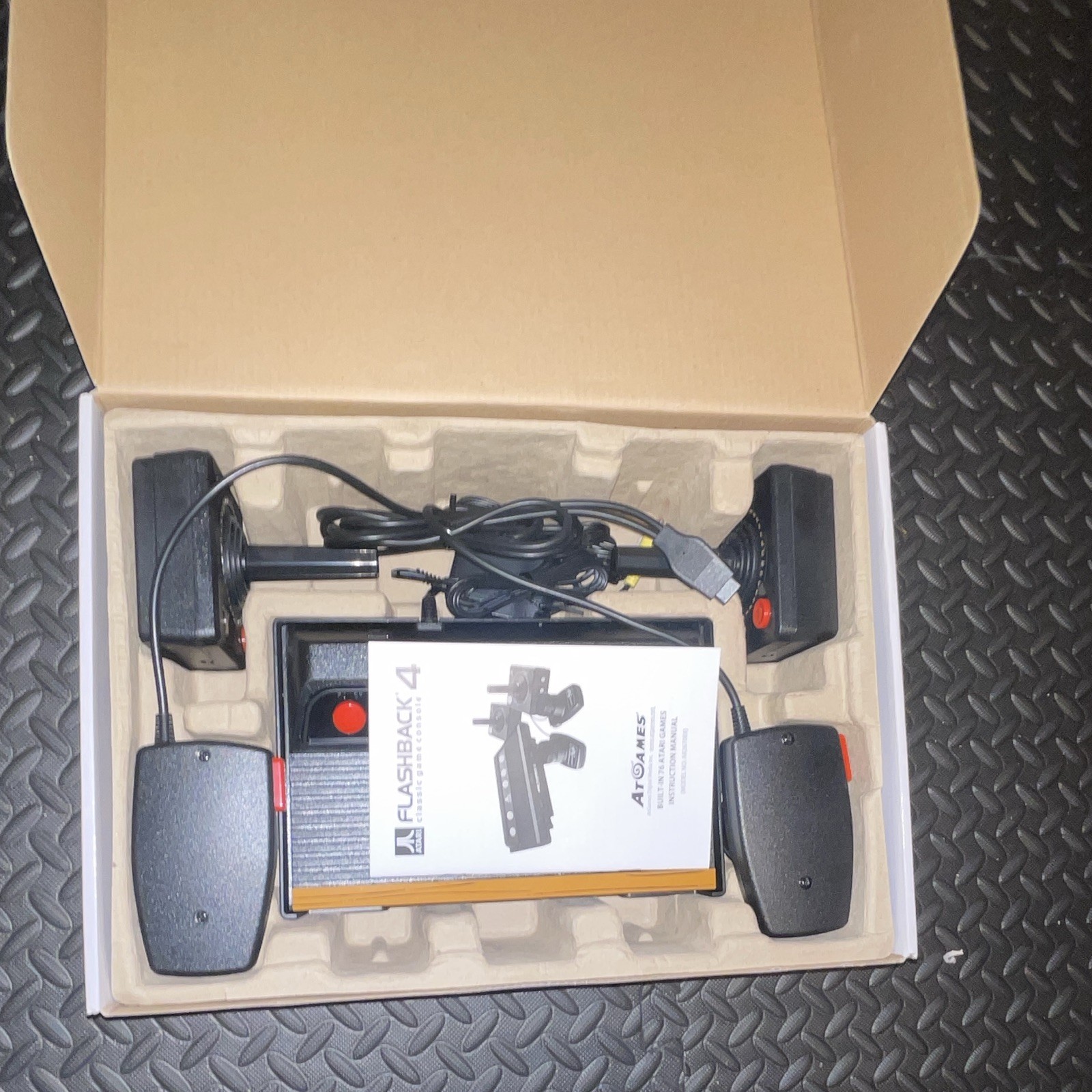 Atari Flashback 4 Home Console Black Orange 76 Built-In Games 2 Controllers