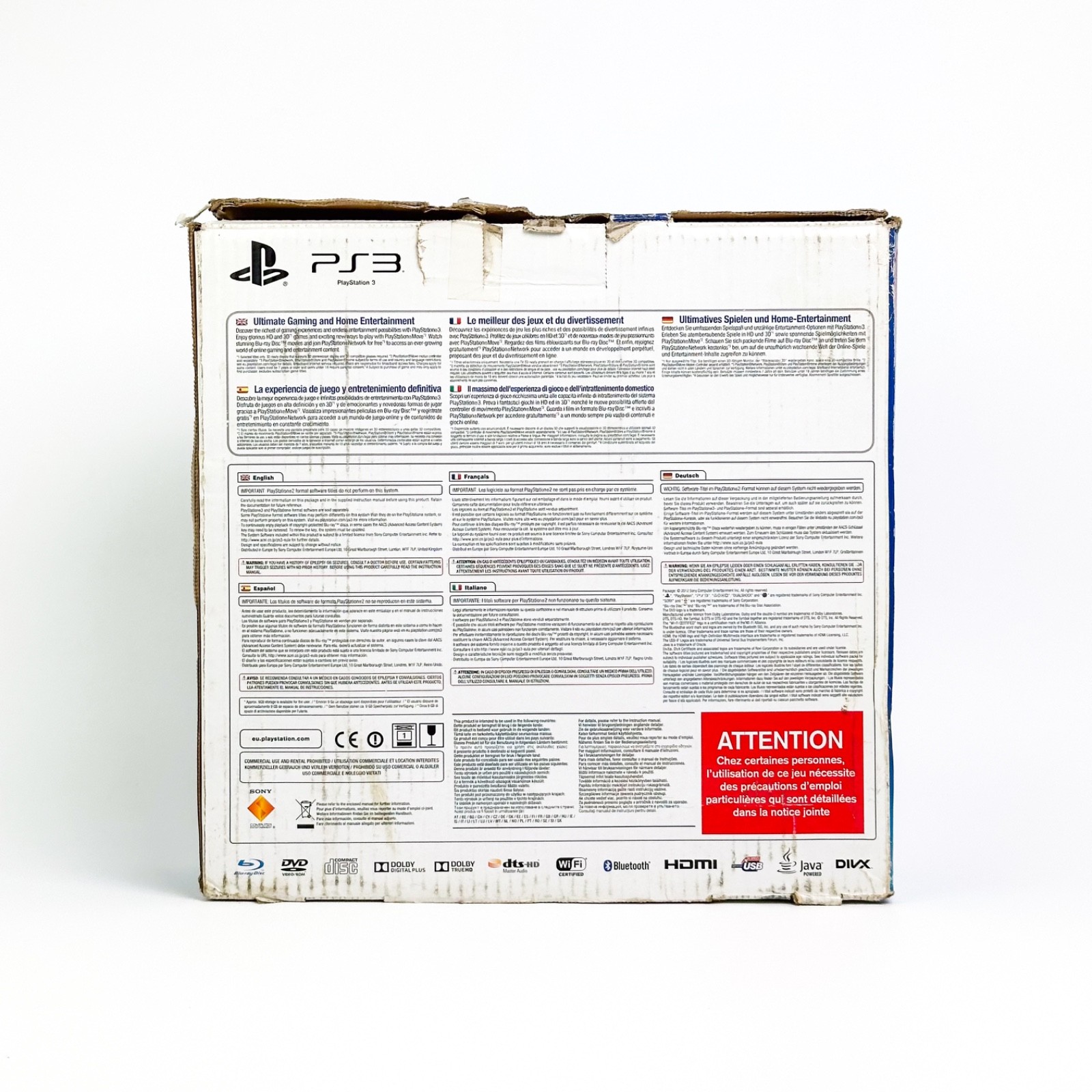 PS3 Super Slim 12GB Console + Original Controller Complete Boxed Box