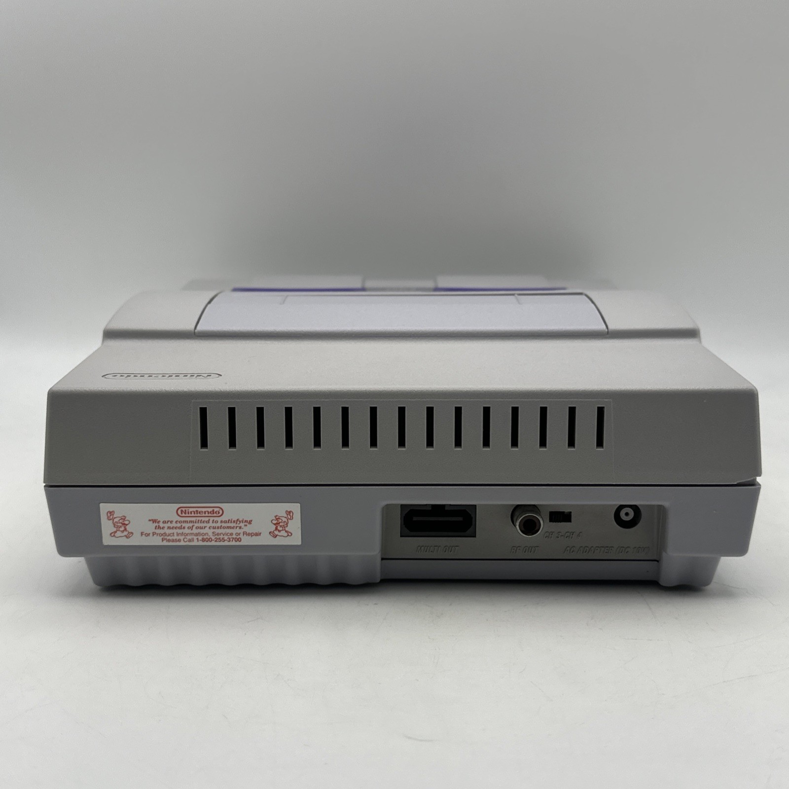 Super Nintendo SNES Console SNS-001 + Manual OEM Cables 2 Controllers & Game