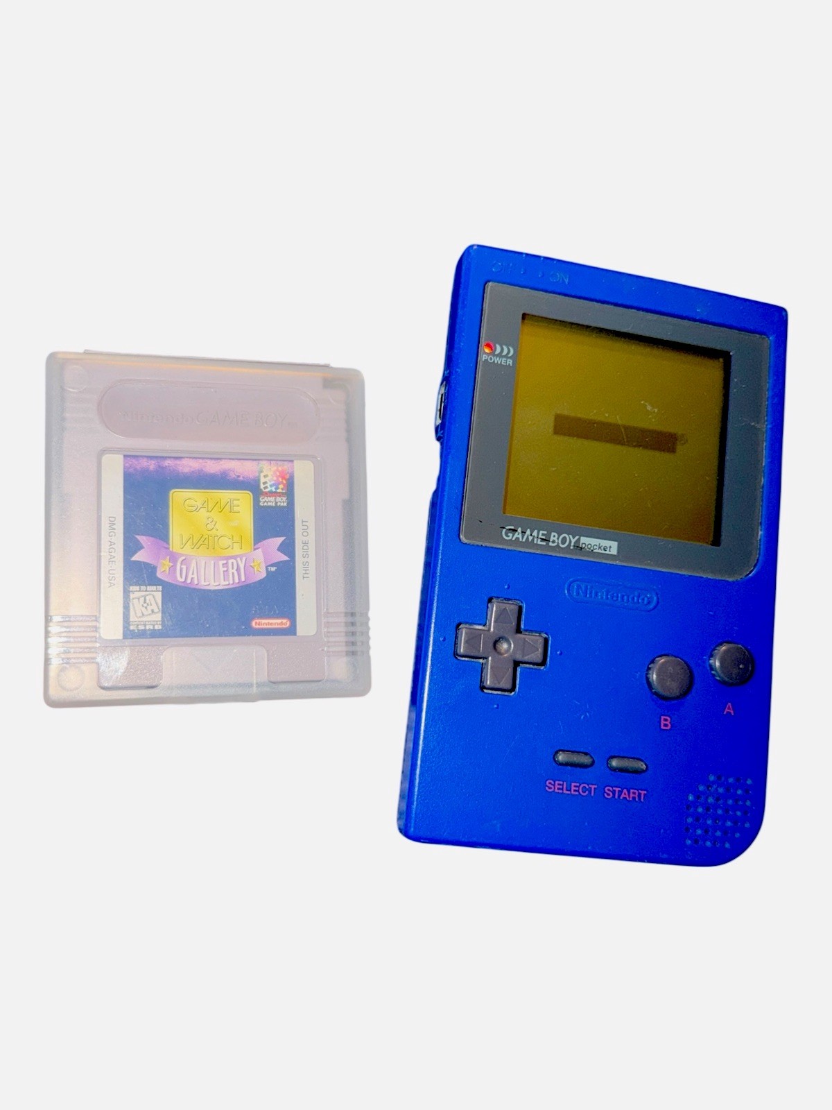 Nintendo Game Boy Pocket Blue Bundle Game Watch Gallery Tested Working