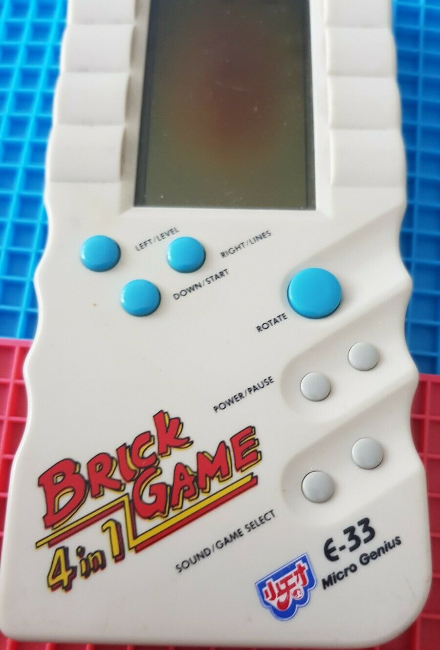 Micro Genius Brick Game 4 In 1 Model E-33 Video Game Console Used