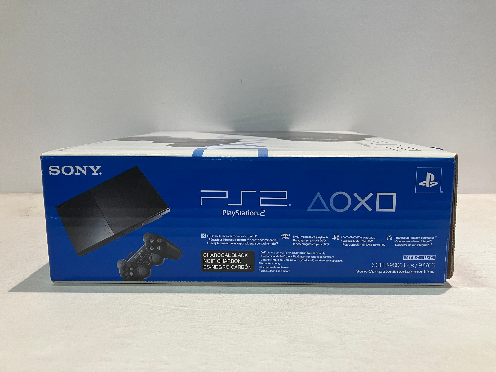 PS2 Slim Console NTSC USA/Canada SCPH-90001 Sony Playstation 2 System Black 2008