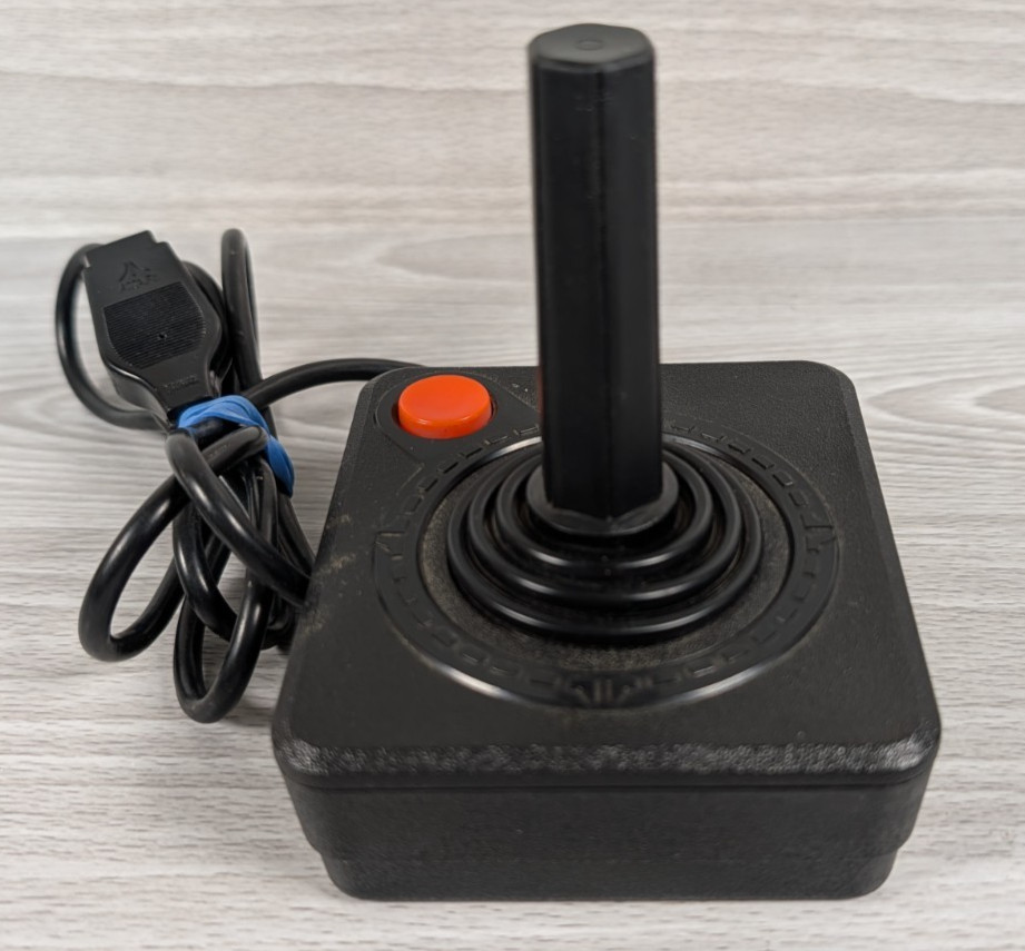 Atari 2600 Junior Console Bundle + 8 Games, Paddles, Joystick, Tested & Works