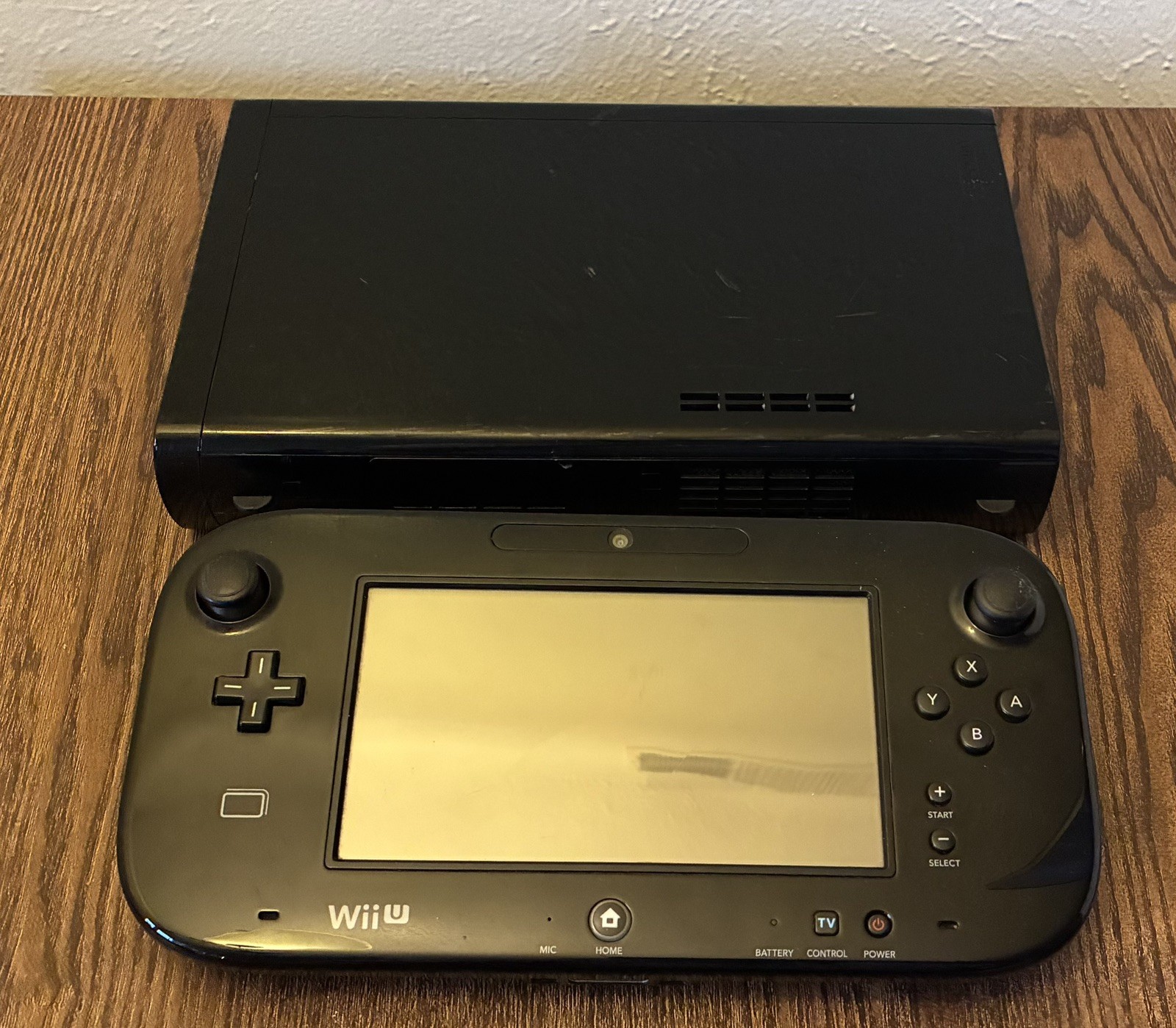 Nintendo Wii U Black 32GB With GamePad – Tested and Working, NTSC-U Region Code