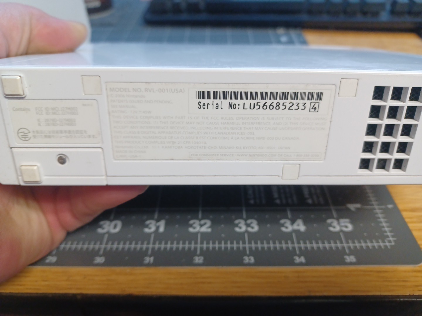 Nintendo Wii Model RVL-001 512 MB- Non Working Disc- Read Description…