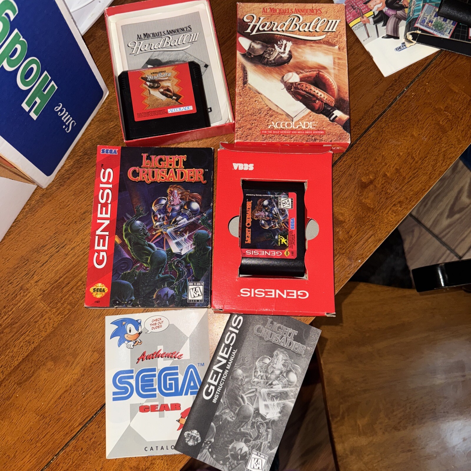 SEGA Genesis Model 3 Core Boxed System Bundle 26 Games Sonic2 Joe & Mac ++++