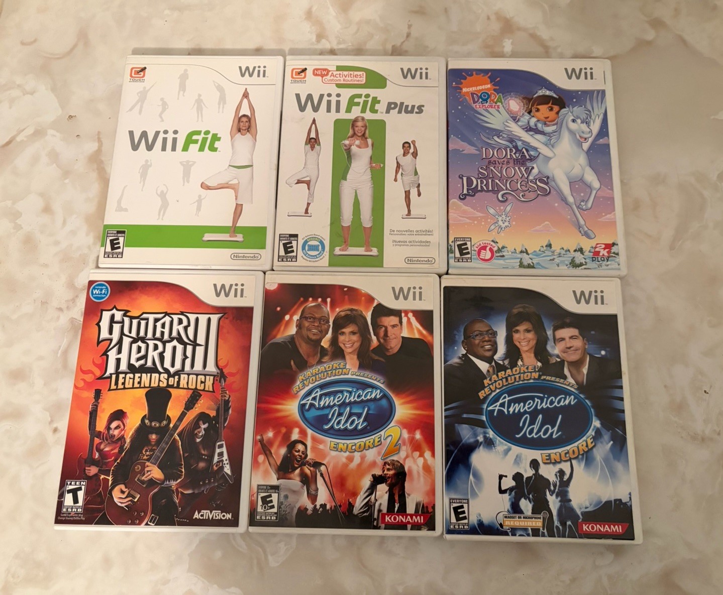 Nintendo Wii RCL-001 Console Bundle Lot w/ 15 Games (Mario Kart, Guitar Hero)