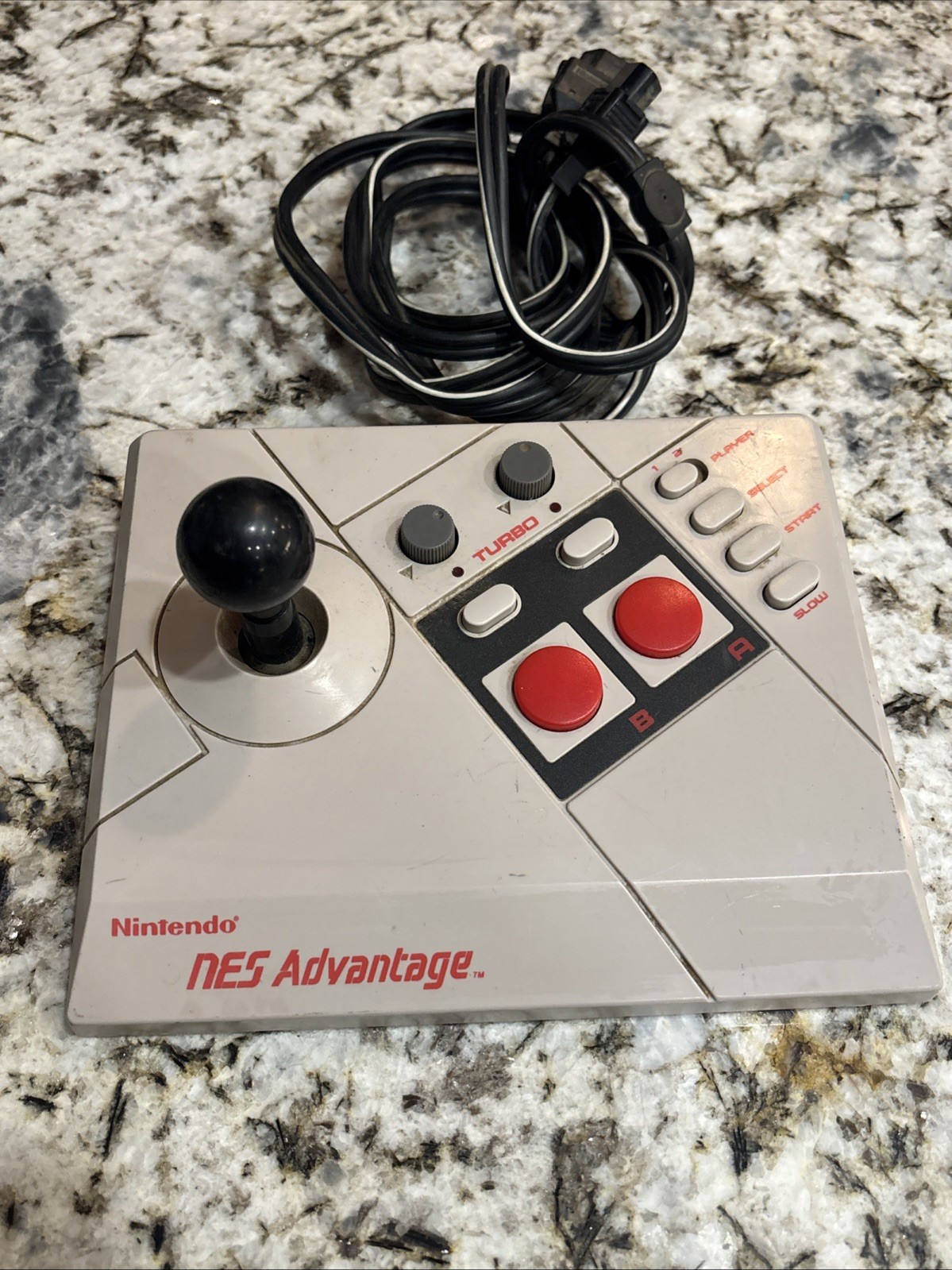 Nintendo Entertainment System NES Advantage Wired Joystick Controller 1987