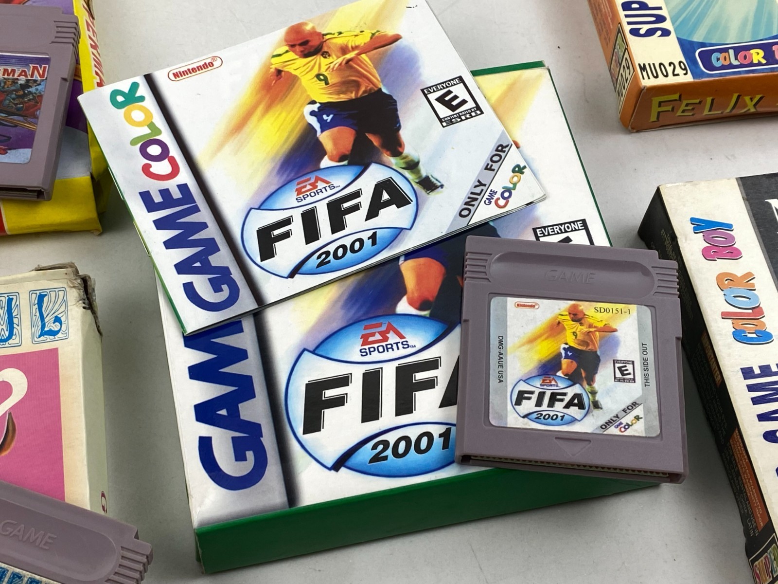 Nintendo Super Game Boy Color FELIX THE CAT Superman Cartridge China
