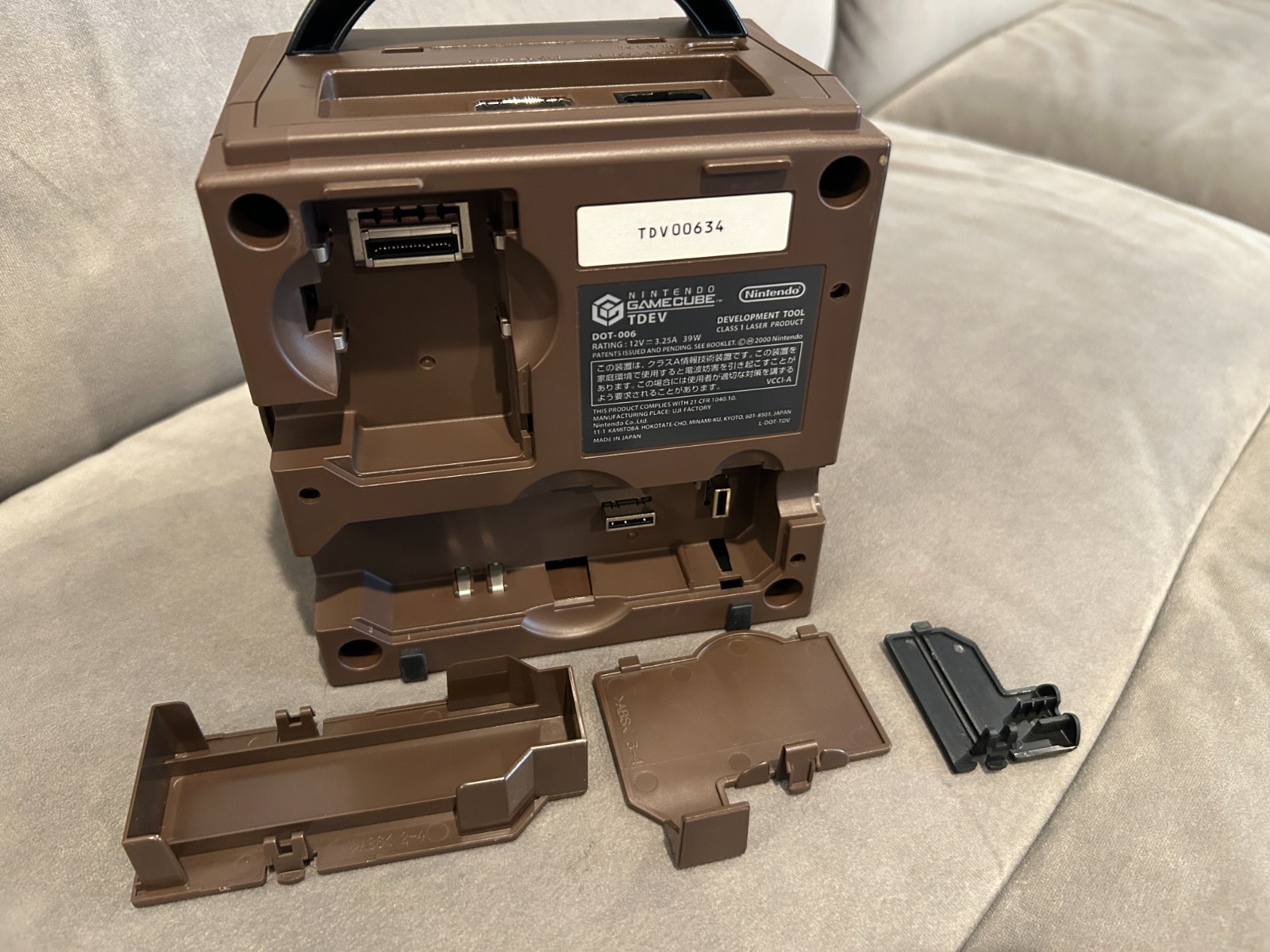 Brown Nintendo GameCube TDV TDEV DOT-006 NR Reader Development System Dev Kit