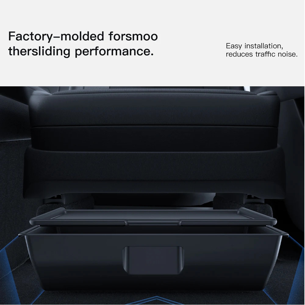 For Tesla Model Y Juniper 2025 Under Seat ABS With a lid Storage Box Drawer Hold