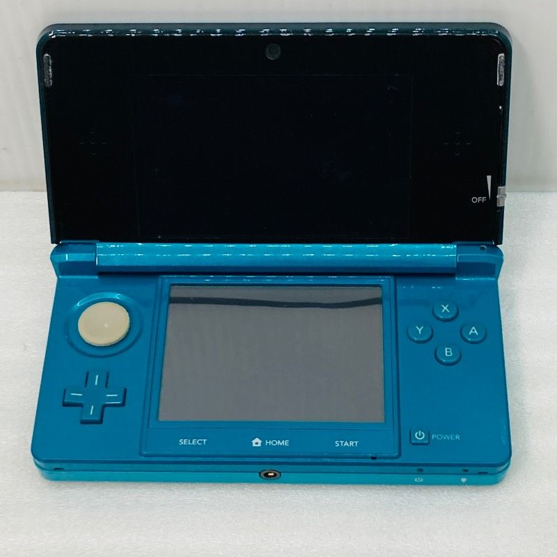 Nintendo 3DS Aqua Blue Handheld Console Charging Dock Bundle NTSC-J Japan 0155