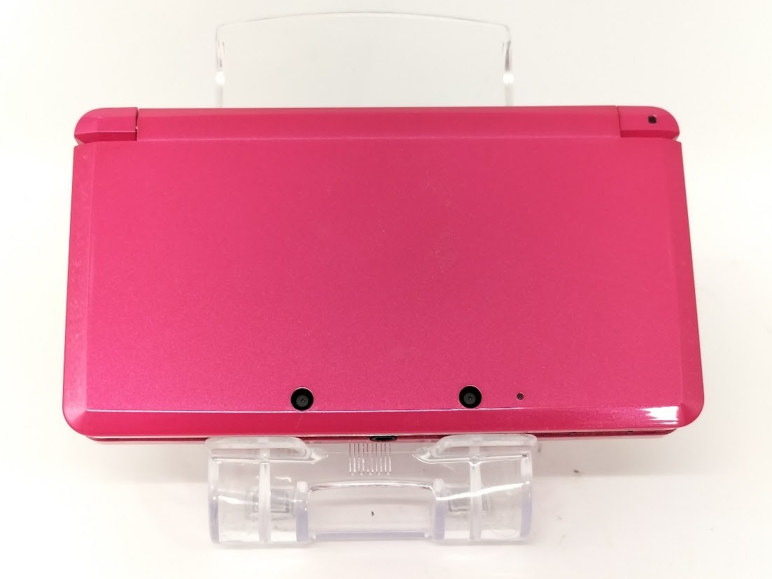 B7186 Nintendo 3DS console Gloss Pink Japan w/memory 4GB fx