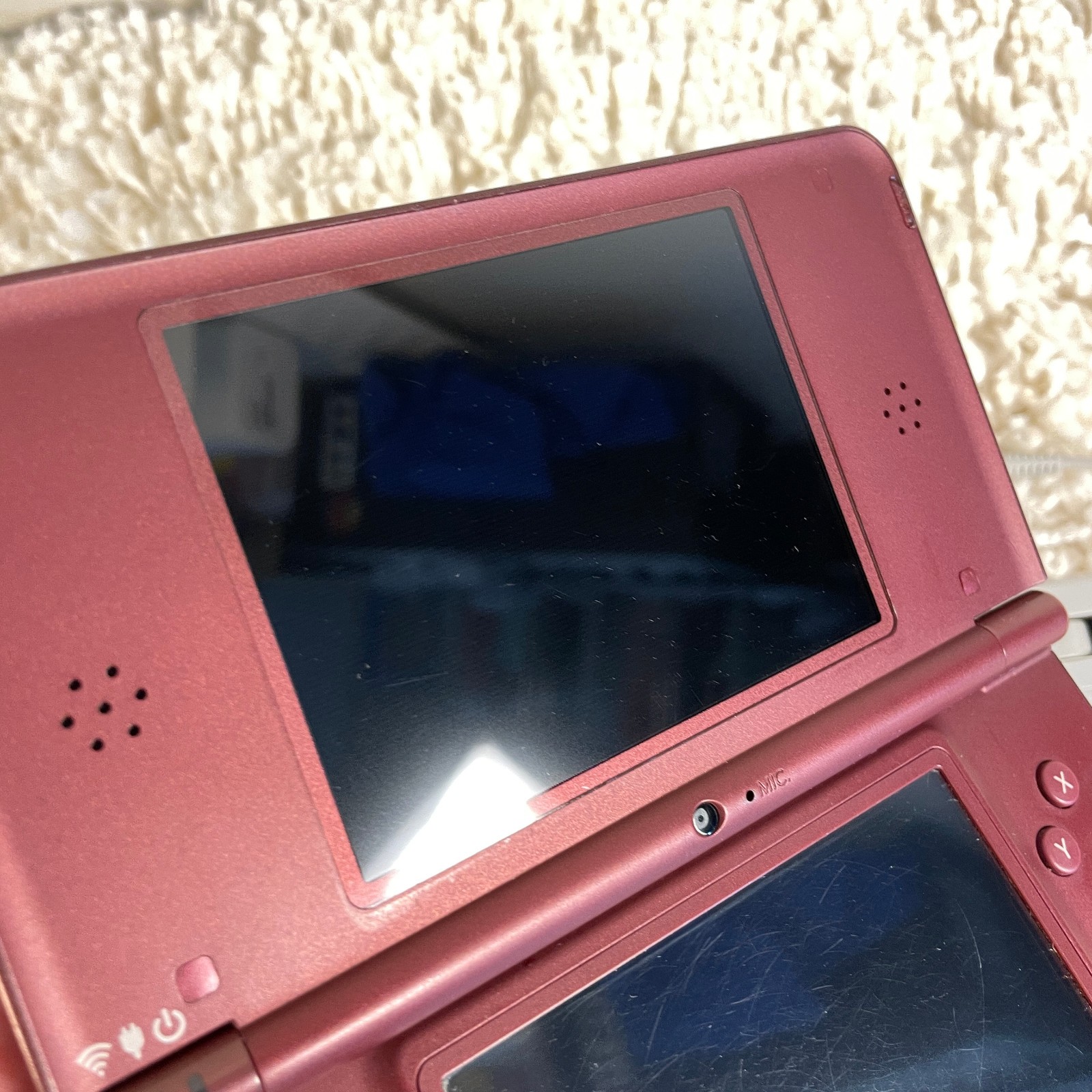 Nintendo DSi XL Red Burgundy Handheld Console System UTL-001 Tested