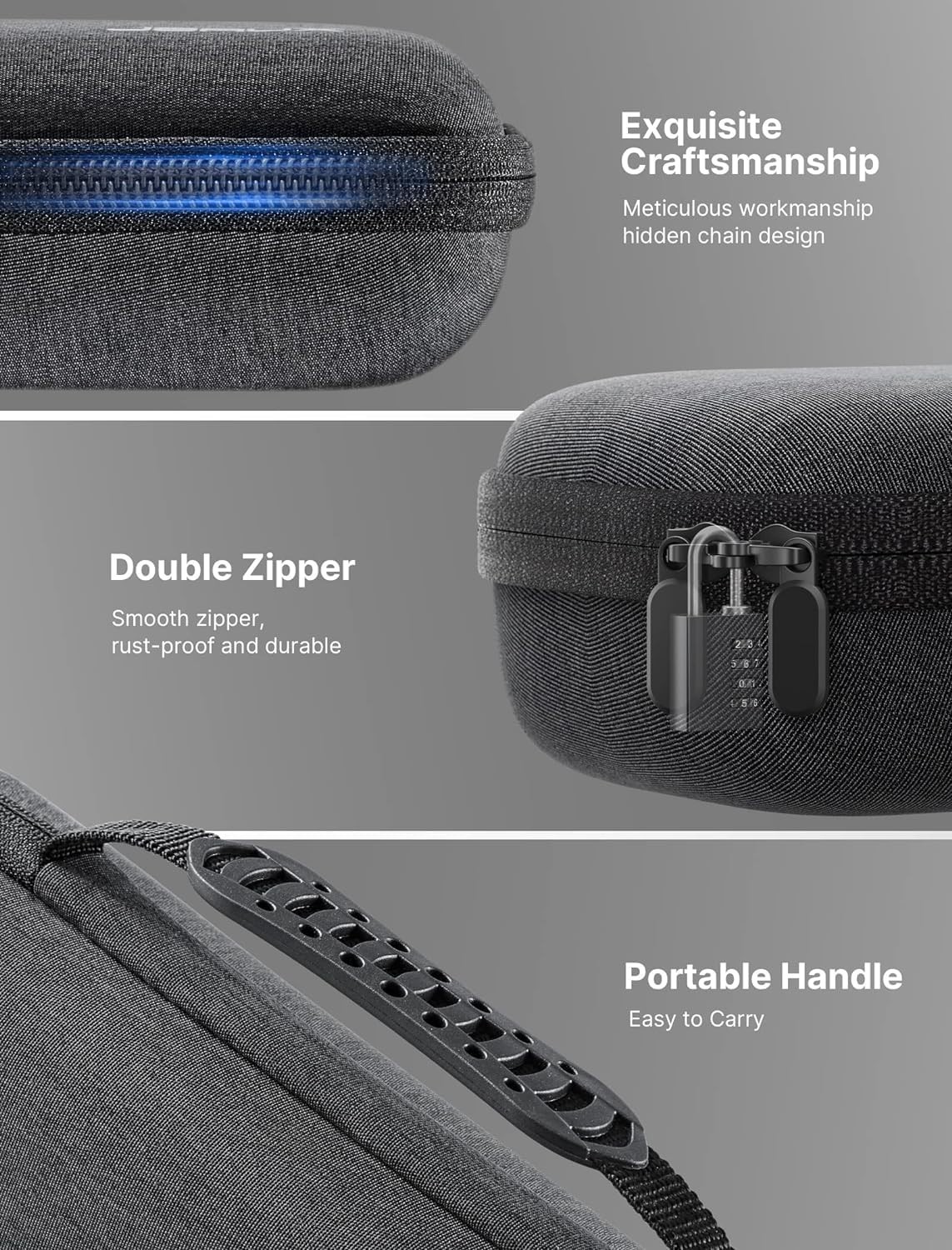 Elegant Hard Shell Carrying Case for Steam Deck & ROG Ally – Portable Protection