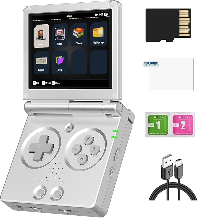 RG35XXSP Portable Handheld Game Console 3.5inches IPS Screen 64G 10000+ Games
