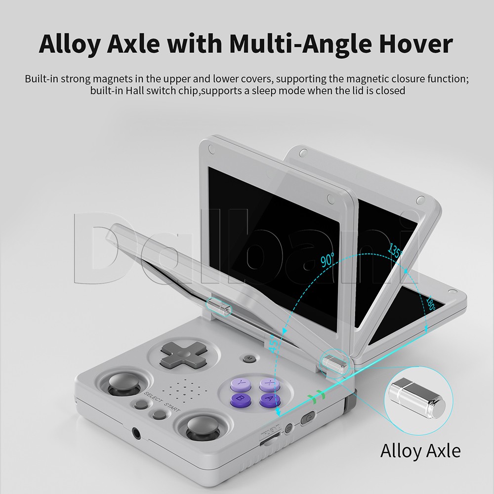 RG 34XXSP Anbernic Gray Handheld Retro Game Console 3.4-inch H700 3300mAH Linux