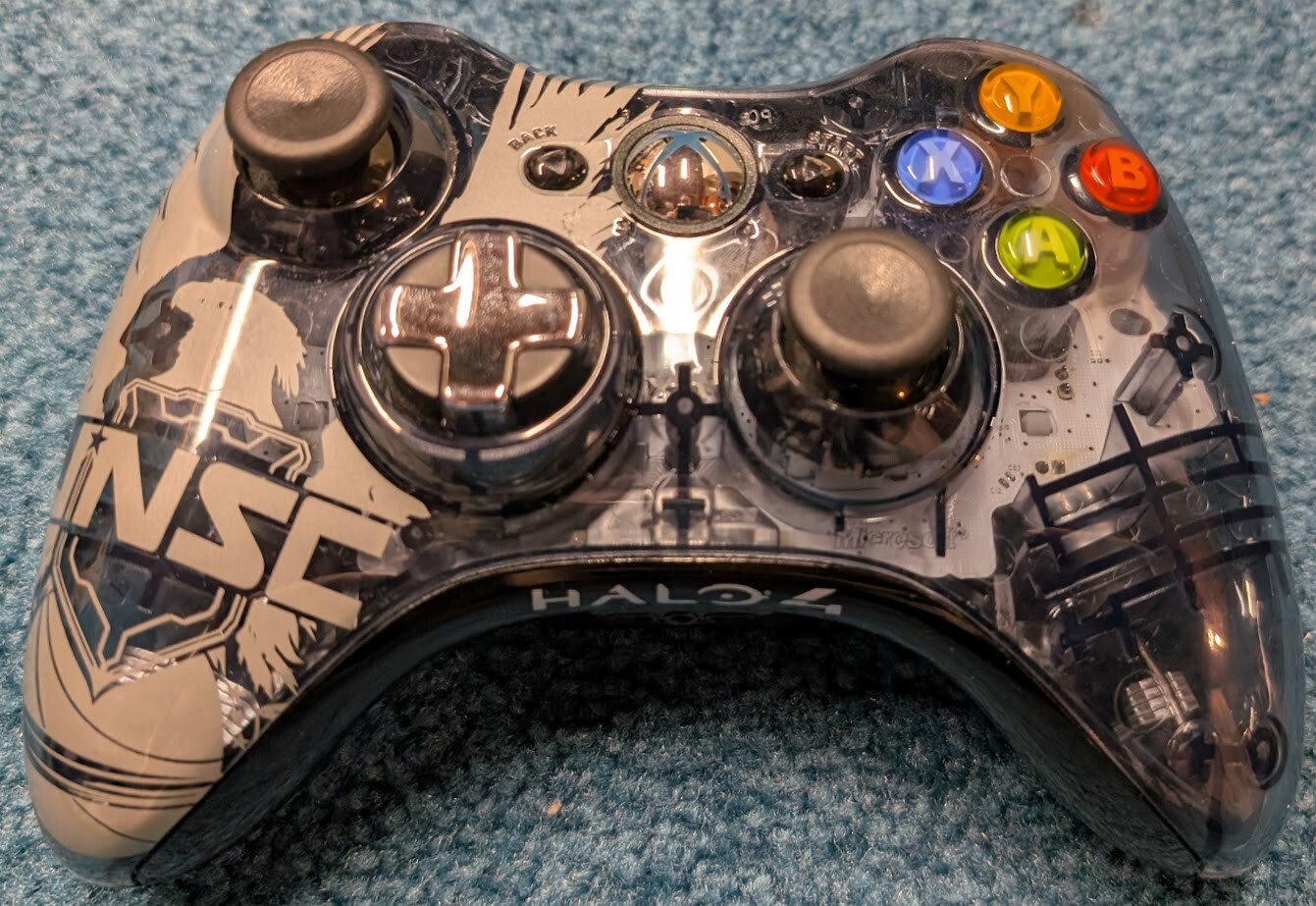 Halo 4 Xbox 360 S Console Limited Edition Rare Controller Video Game Lot Bundle