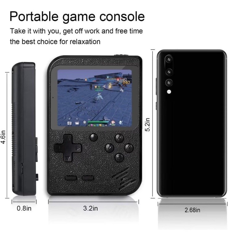 Game Box Plus Handheld Game System – Retro Video Gaming Console with Preloaded