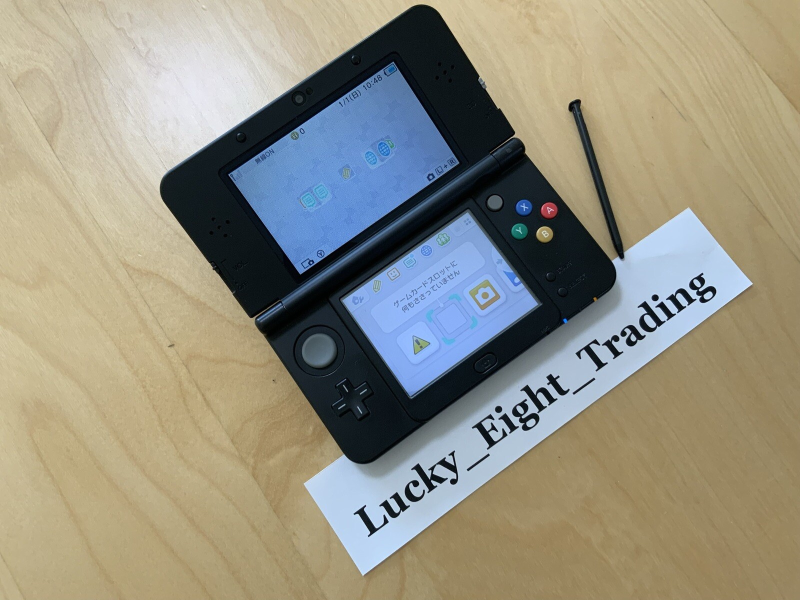 New Nintendo 3DS Black Console Stylus Japanese ver Japan ver [H]