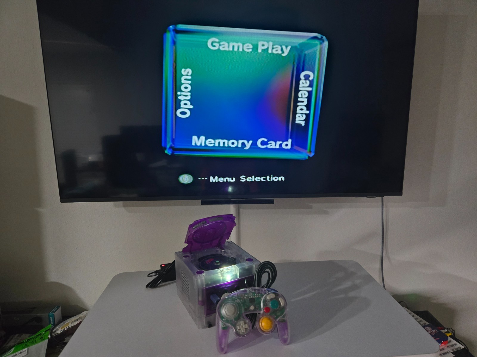 Nintendo GameCube Console NGC Console + Controller + Wires Bundle