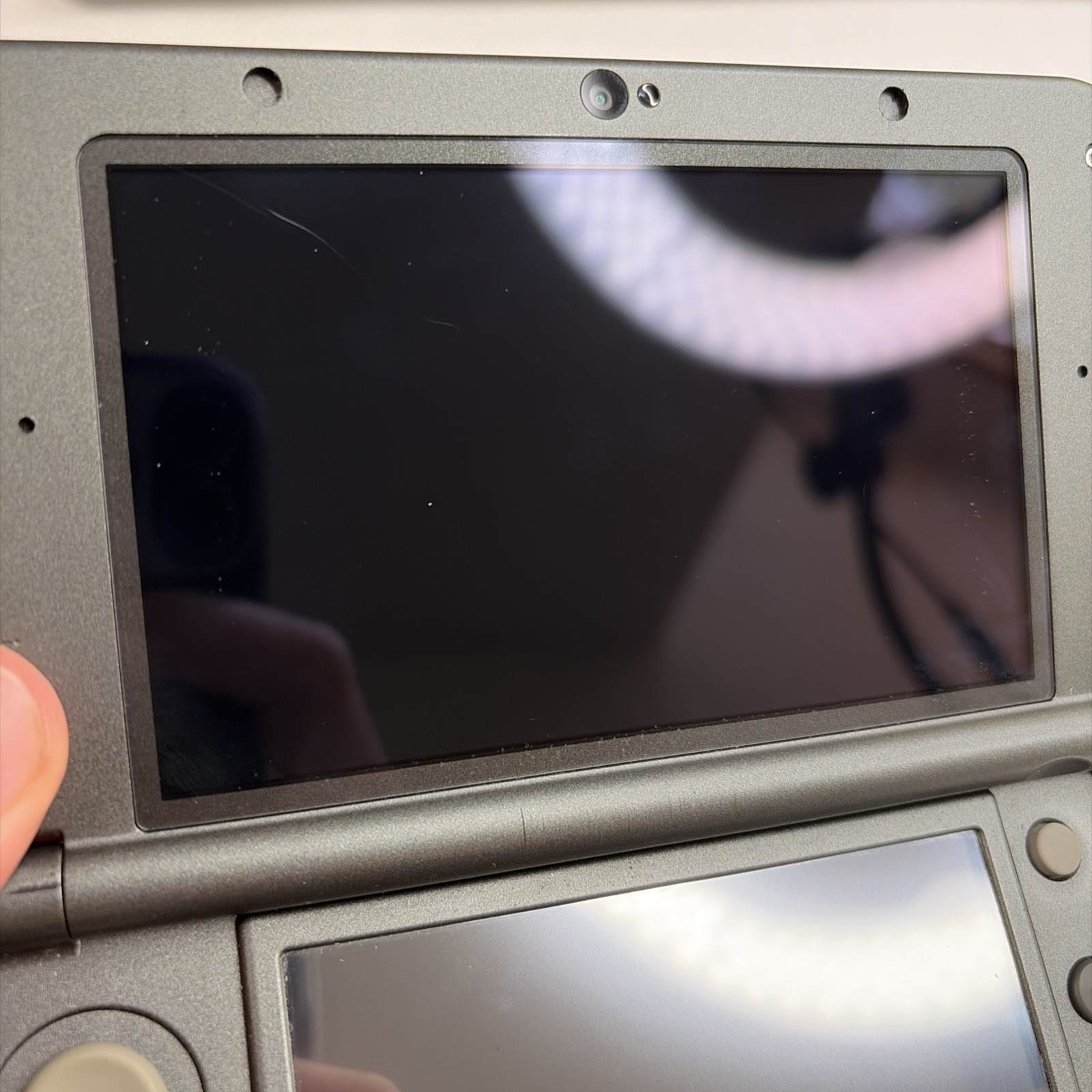 New Nintendo 3DS XL Gray Black Console Repair! READ W Charger Stylus US Version