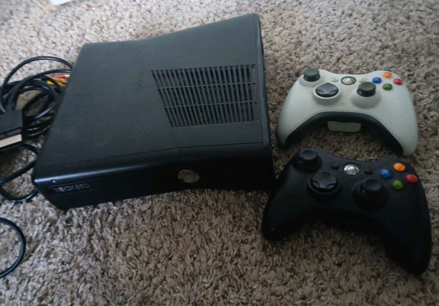 Microsoft Xbox 360 E Console Only Black System Tested & Working NO HARDDRIVE