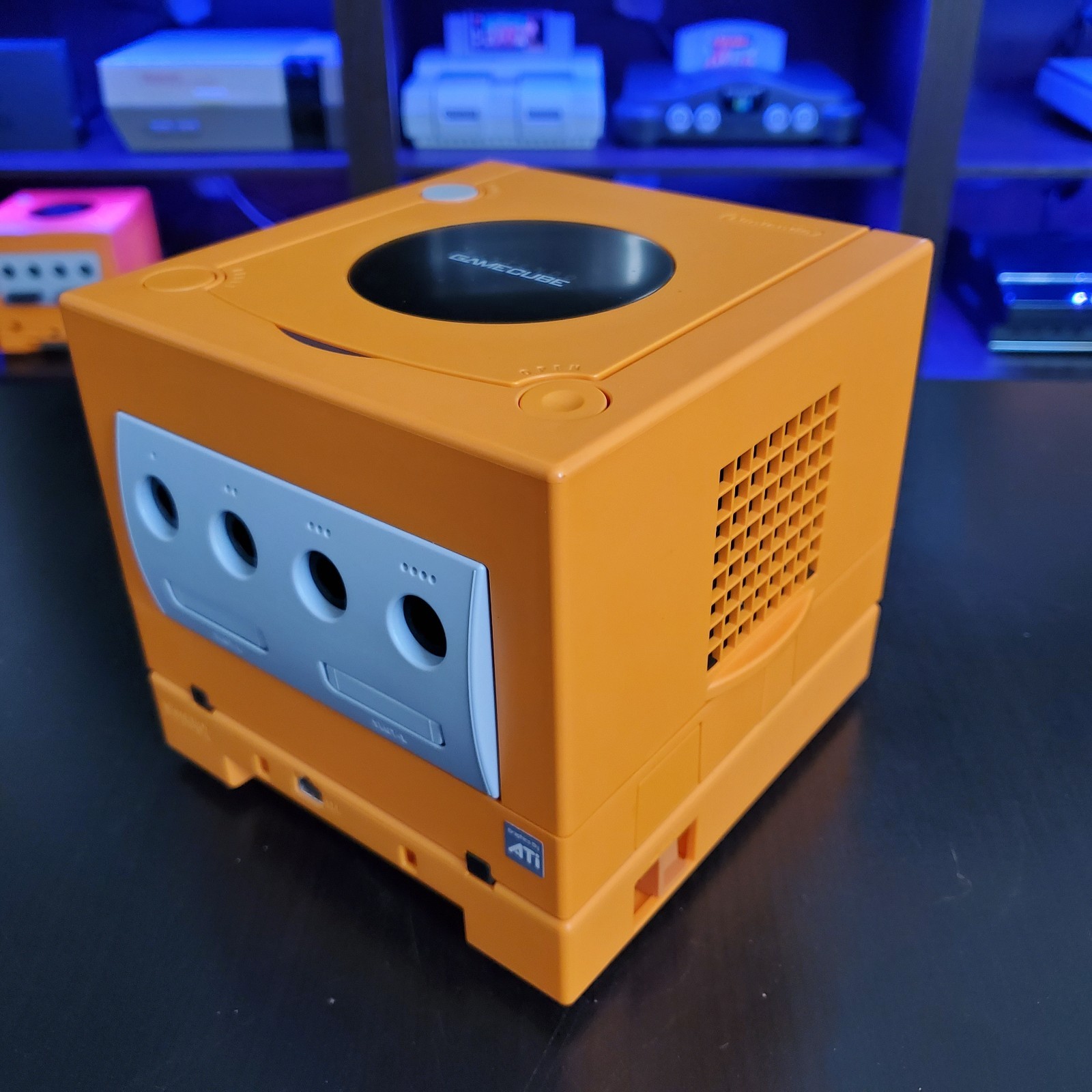 Nintendo Spice Orange Gamecube, Region Switch, Gameboy Player and Gameboy