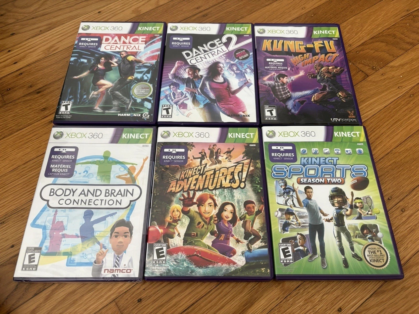 Microsoft Xbox 360 S Gaming Console and Kinect – Black – With Games & Controller