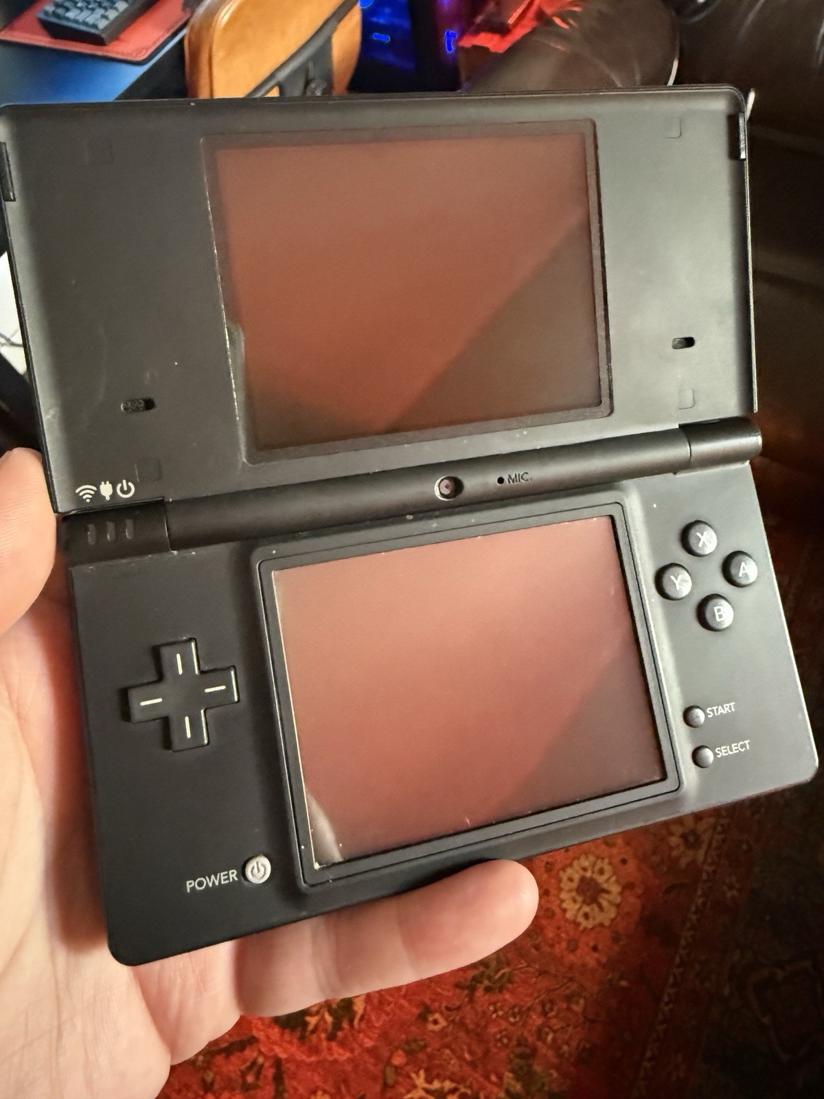 Nintendo DSi Black Nintendo DS TWL-001 USA 2008 W/ Charger No Stylus
