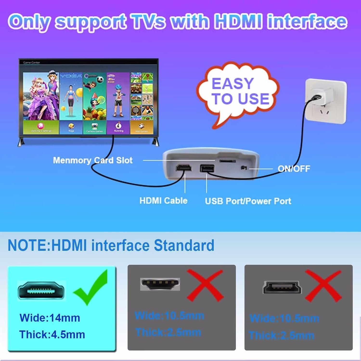 Plug & Play TV Game Console for Kids & Adults – 100 Interactive Games