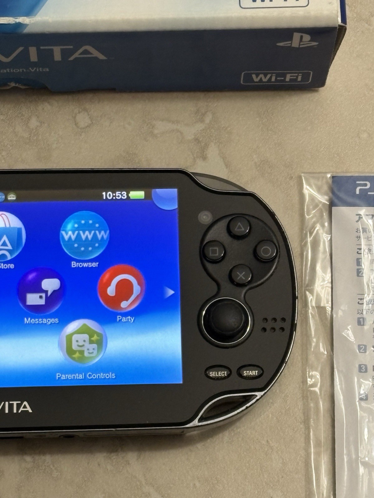 Sony PS Vita PCH-1000 1100 Complete In Box – Black 8GB Very Good Condition