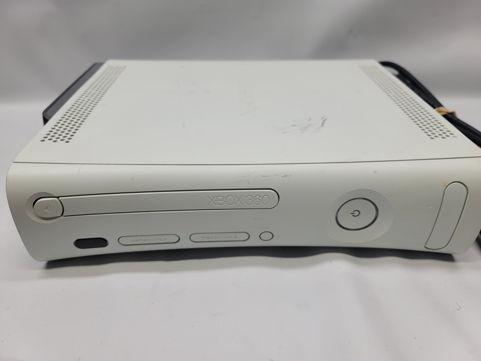 Microsoft Xbox 360 Pro 14GB Console Matte White w/ Cords NO Controller Tested