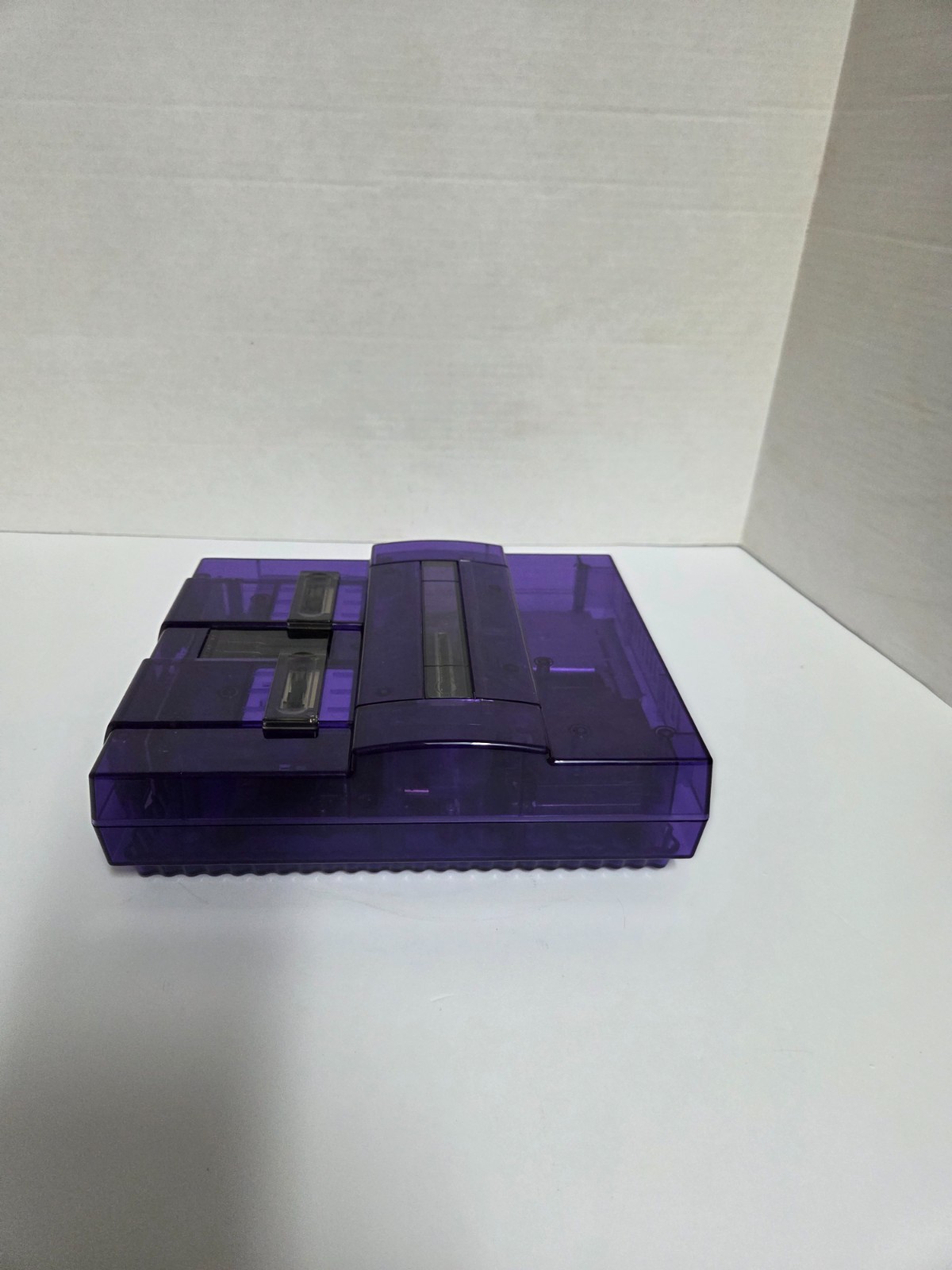 Custom Super Nintendo Transparent Purple/Smoke UPGRADED Triad Power Suppy
