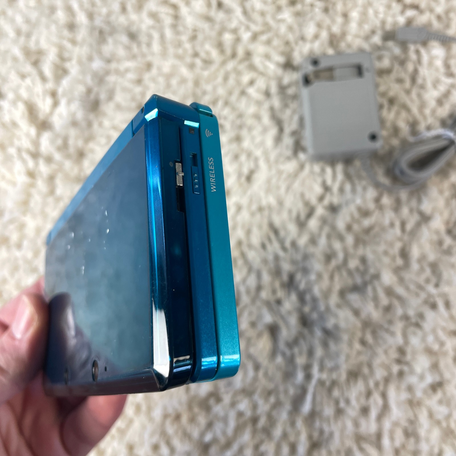 Nintendo 3DS Aqua Blue Handheld Handheld Console System CTR-001 Tested