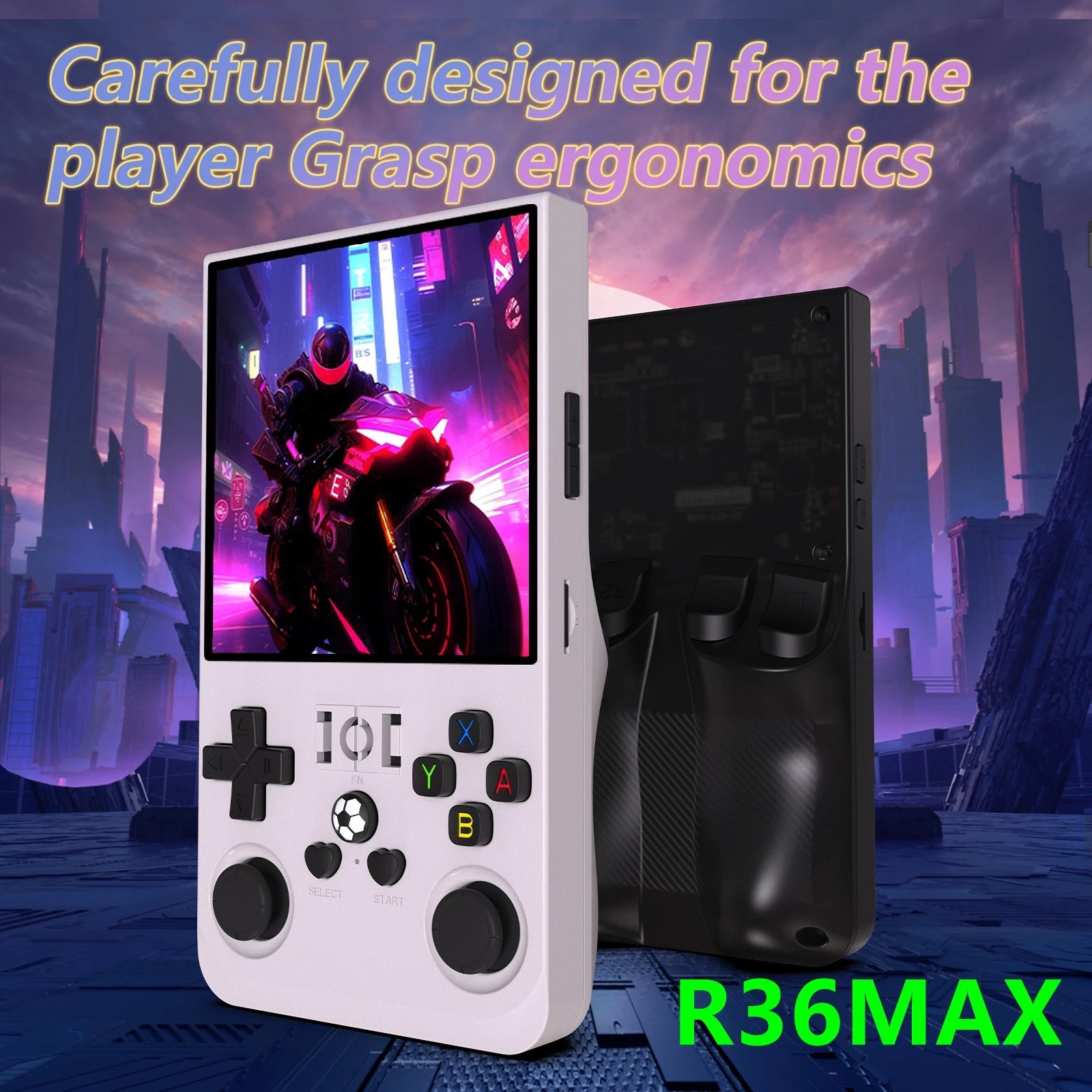 128GB,R36MAX Handheld Game Console 4.0 Inch IPS Screen,22000+ Games, Video Games